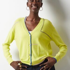 Cashmere blend cardigan with hand stitched detail size small Zacket and Plover